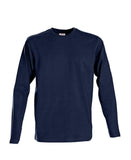 HEAVY- Herren Langarm-T-shirt mit durchgehender, verstärkter Schulternaht und Doppelnähten am Halsausschnitt - WERBE-WELT.SHOP