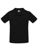 Herren Poloshirt 100% Baumwolle Schwarz