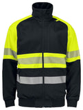 Warnschutz Sweat Jacke mit Stehkragen