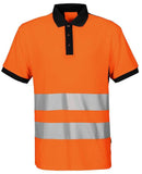 Warnschutz Poloshirt- bedrucken und besticken